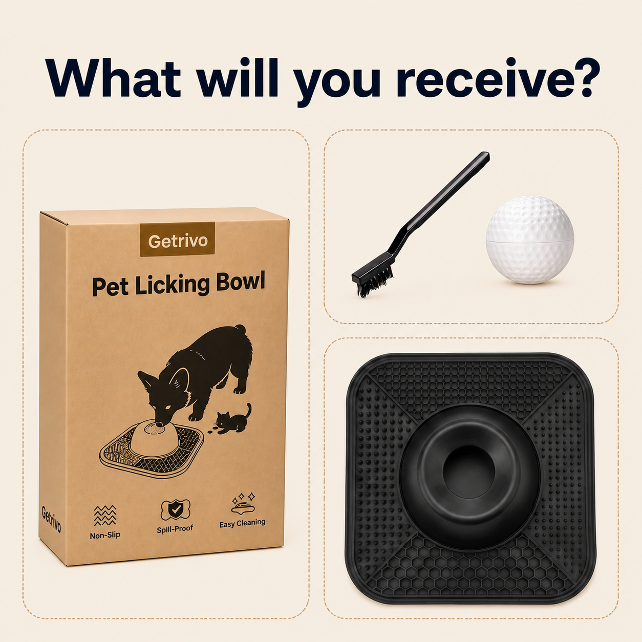 Getrivo™ Slow Feeder Enrichment Bowl