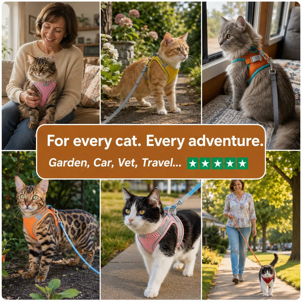 Getrivo™ Cat Harness  | Soft & Escape-Proof