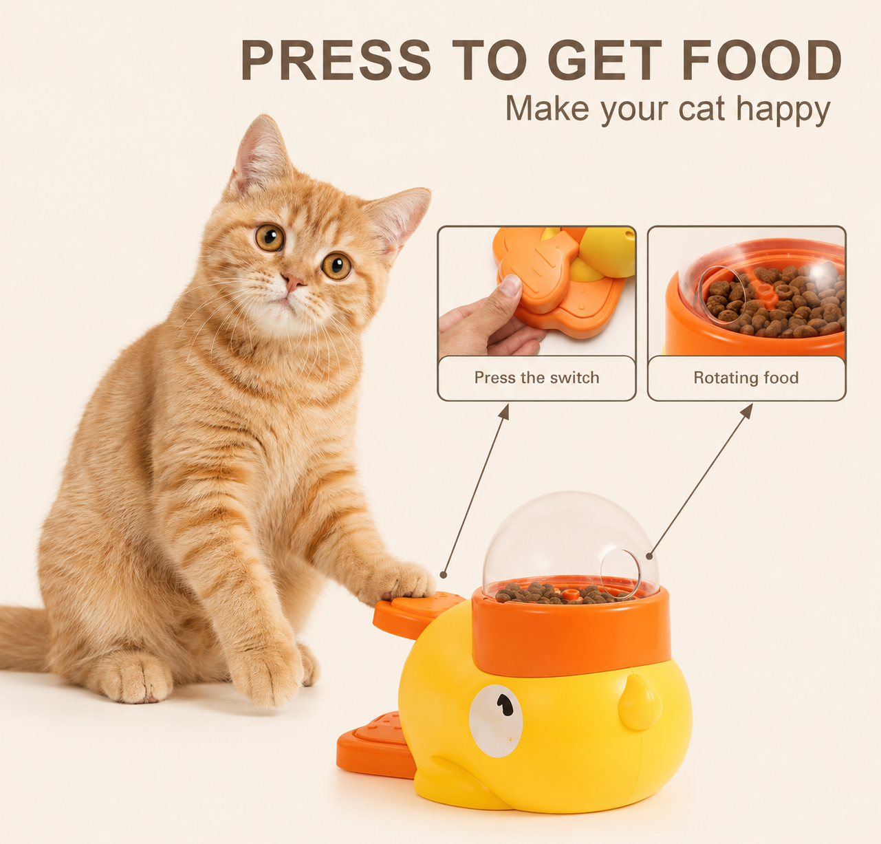 Interactive Pet Enrichment Feeder