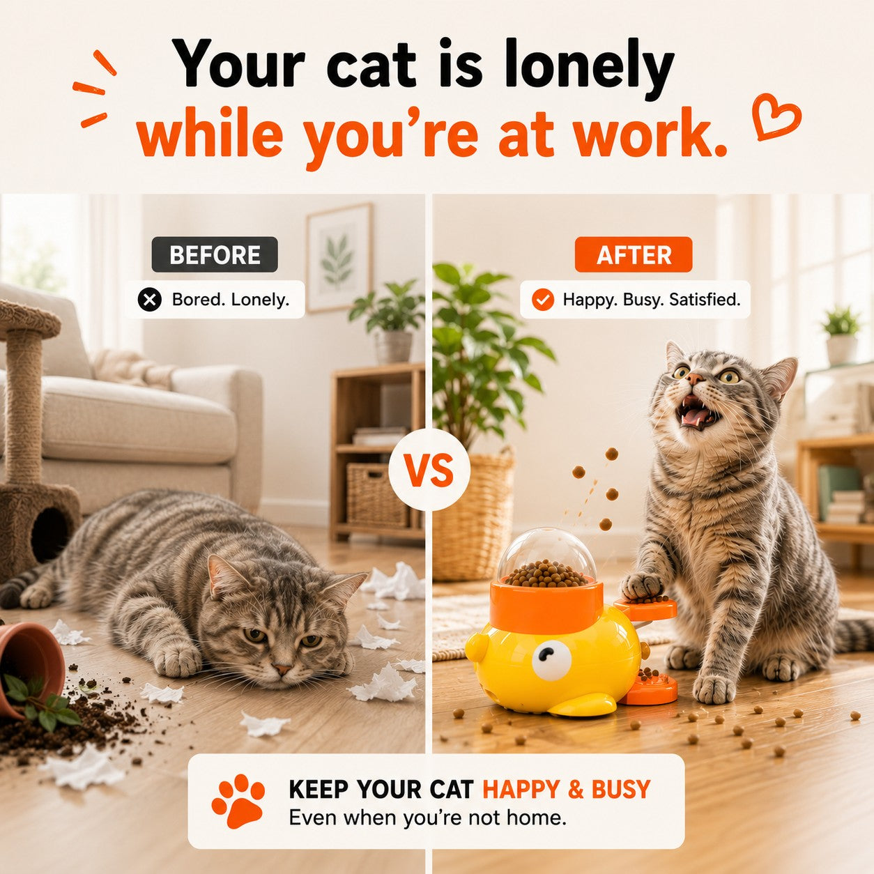 Interactive Pet Enrichment Feeder