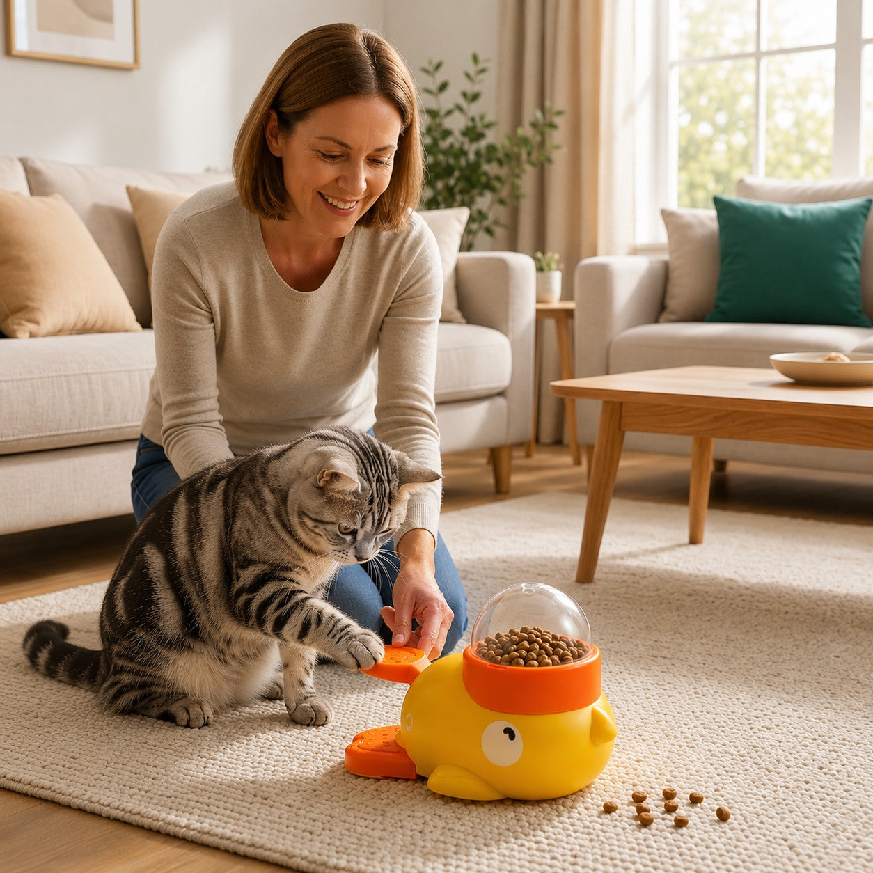 Interactive Pet Enrichment Feeder