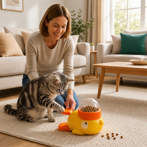 Interactive Pet Enrichment Feeder