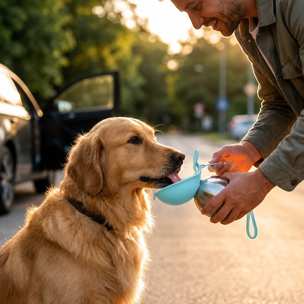 Getrivo™ 2-in 1 Dog Water Bottle
