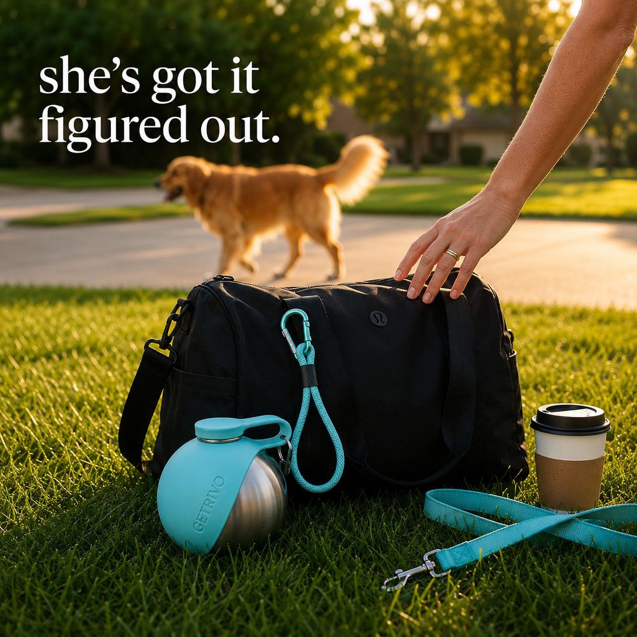 Getrivo™ 2-in 1 Dog Water Bottle