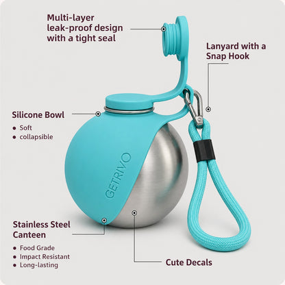 Getrivo™ 2-in 1 Dog Water Bottle
